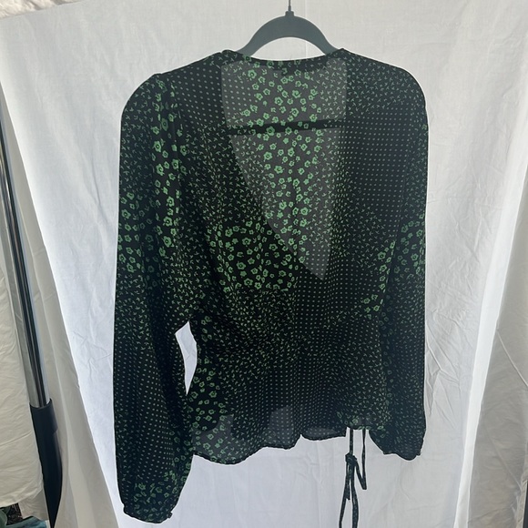 ASTR the label Long Sleeve Wrap Front Tie Top - Picture 4 of 4